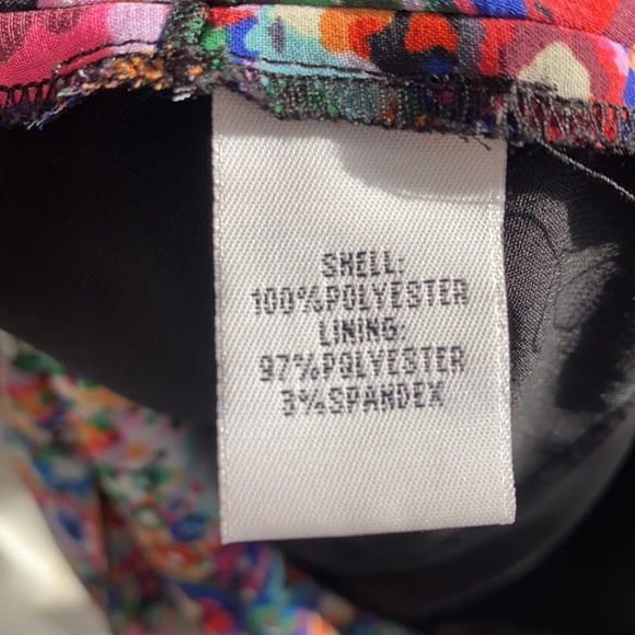 Kenneth Cole Tiered Ruffe Floral Mini Dress Size 8 - Picture 11 of 12